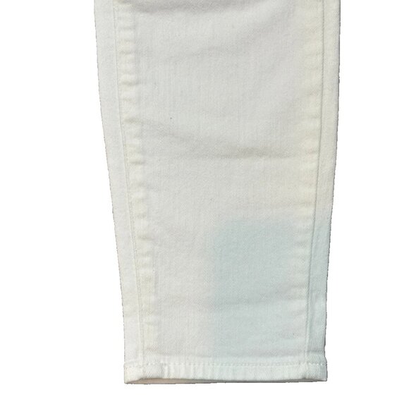 7 For All Mankind Slim Illusion High Waist Ankle Skinny Denim Patchwork 25 Worn1 - Picture 8 of 11